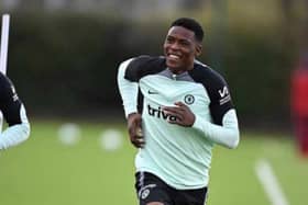  Hafiz Umar during his trial at Chelsea football club 