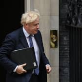 Prime minister Boris Johnson outside No10 Downing Street. (Glyn Kirk/AFP/Getty)