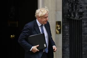 Prime minister Boris Johnson outside No10 Downing Street. (Glyn Kirk/AFP/Getty)