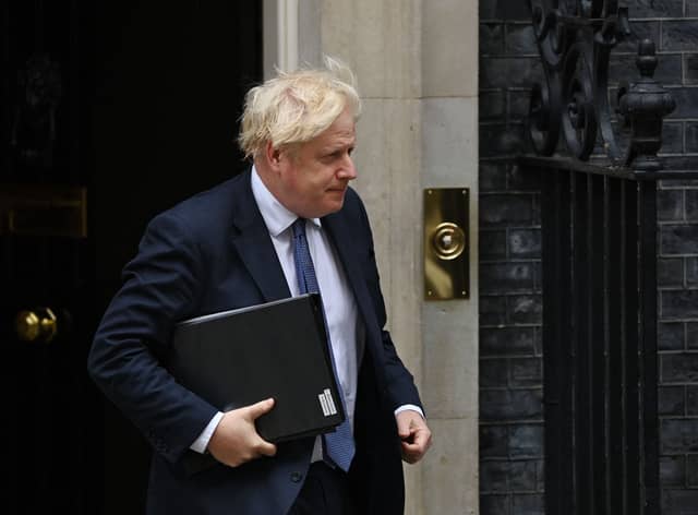 Prime minister Boris Johnson outside No10 Downing Street. (Glyn Kirk/AFP/Getty)