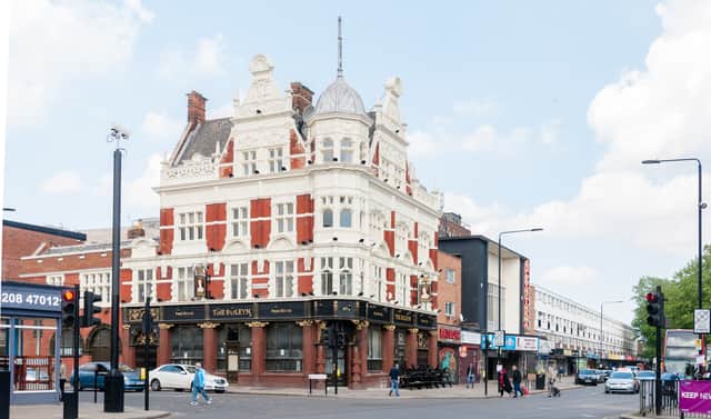 The Boleyn Tavern, a Grade II-listed pub, which is a favourite for West Ham fans. Credit: Shutterstock/Abdul_Shakoor