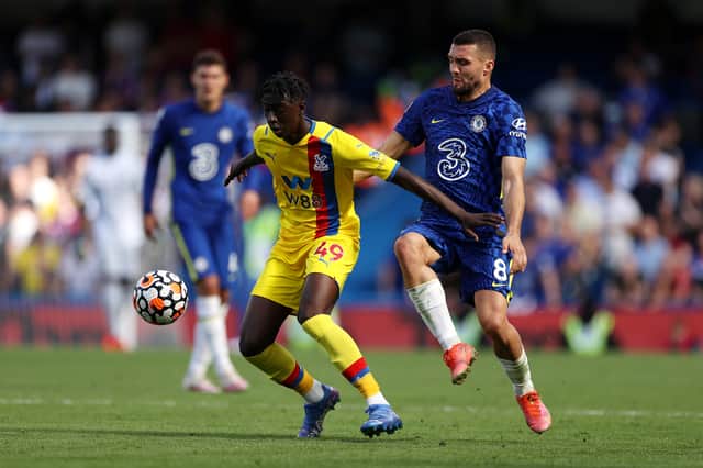<p>Young gun Jesurun Rak-Sakyi made his Premier League debut for Crystal Palace against Chelsea. Credit: Eddie Keogh/Getty Images</p>