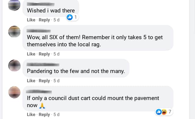 One anti-LTN vigilante says he wishes a council dust cart could “mount the pavement”. Credit: Facebook