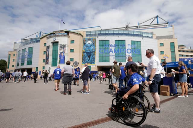 A general view outside Stamford Bridge  stadium (Photo by Henry Browne/Getty Images)