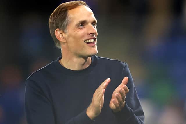 Thomas Tuchel manager of Chelsea after the UEFA Super Cup final Photo by Catherine Ivill/Getty Images)