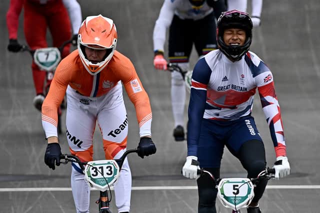 Peckham BMX’s Kye Whyte finishes second in the Olympics final. Credit: JEFF PACHOUD/AFP via Getty Images