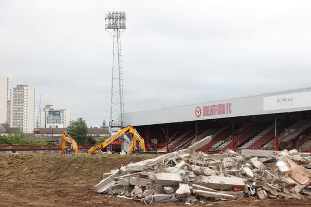 The old Brentford Stadium , Griffin Park. (Photo by Alex Pantling/Getty Images)
