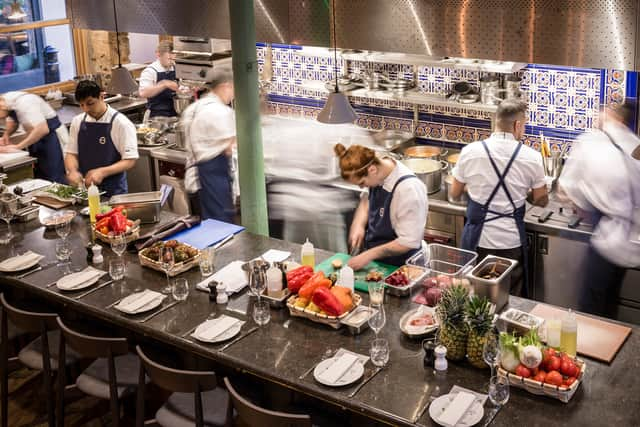 The counter of Sabor, Mayfair, which finished sixth at the National Restaurant Awards. Credit: Sabor/NRA