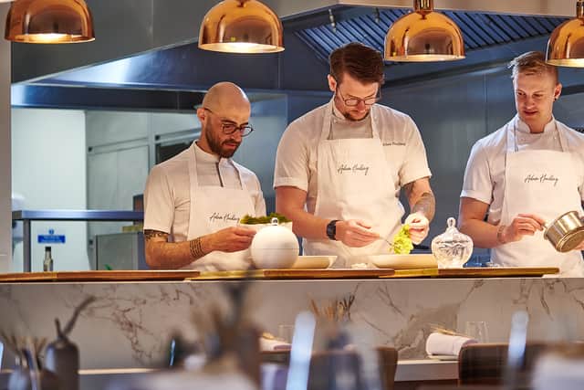 Chefs working at Frog by Adam Handling. Credit: National Restaurant Awards/Frog by Adam Handling