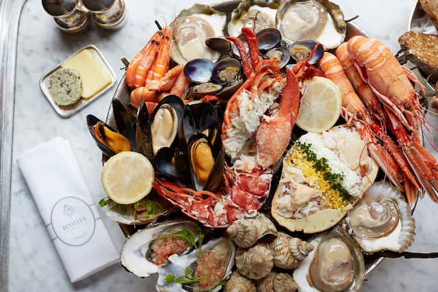 An array of seafood at Bentley’s. Credit: National Restaurant Awards/Bentley’s Oyster Bar and Grill