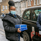 Free Now minicab app helping people get vaccines with free taxi rides. Credit: Free Now