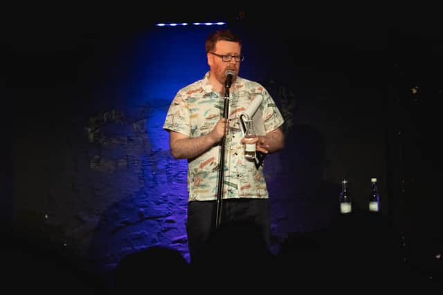 Frankie Boyle performing in Soho, Central London, before the pandemic. Credt: Raph_PH/FlickrCC