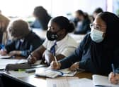 Secondary school pupils studying in masks last term. Credit: Matthew Horwood/Getty Images