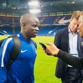 LondonWorld football writer Rahman Osman interviewing N’Golo Kante. Credit: Rahman Osman