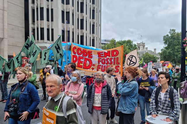 Extinction Rebellion protestors captured by LondonWorld’s Lynn Rusk. Credit: Lynn Rusk/LondonWorld