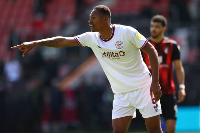 Ethan Pinnock of Brentford during the Sky Bet Championship (Photo by Michael Steele/Getty Images)