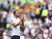 Harry Kane of Tottenham Hotspur applauds the fans (Photo by Catherine Ivill/Getty Images)