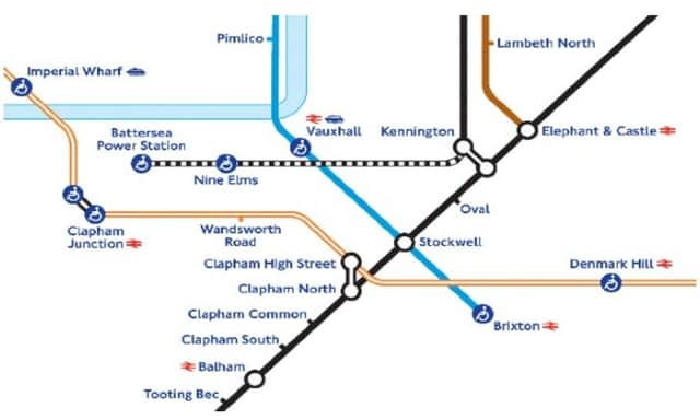 The Tube map showing the Northern Line extension, which will open on September 20. Credit: TfL