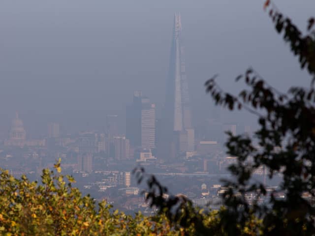 Exposure to air pollution in London increases severe Covid symptoms. Credit: Dan Kitwood/Getty Images