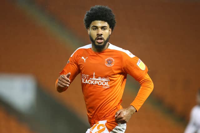 Ellis Simms spent the second half of last season on loan at Blackpool. Picture: Pete Norton/Getty Images