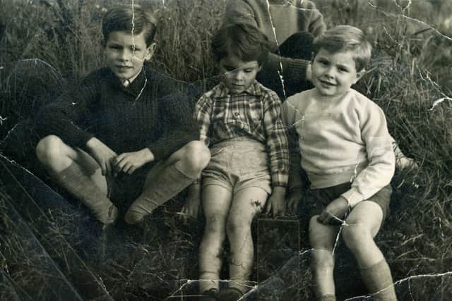 Alastair Morgan, sister Jane and brother Daniel as children. Credit: Alastair Morgan.