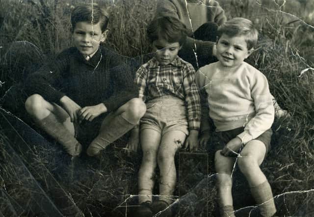 Alastair Morgan, sister Jane and brother Daniel as children. Credit: Alastair Morgan.