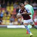 Danny Ings of Aston Villa celebrates after scoring (Photo by Tony Marshall/Getty Images)