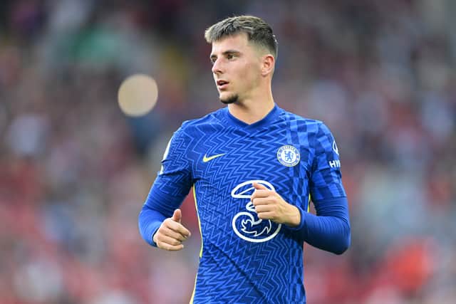  Mason Mount of Chelsea in action during the Premier League  (Photo by Michael Regan/Getty Images)