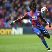 Pape Souare of Crystal Palace in action during the Barclays Premier League match Photo by Tom Dulat/Getty Images).