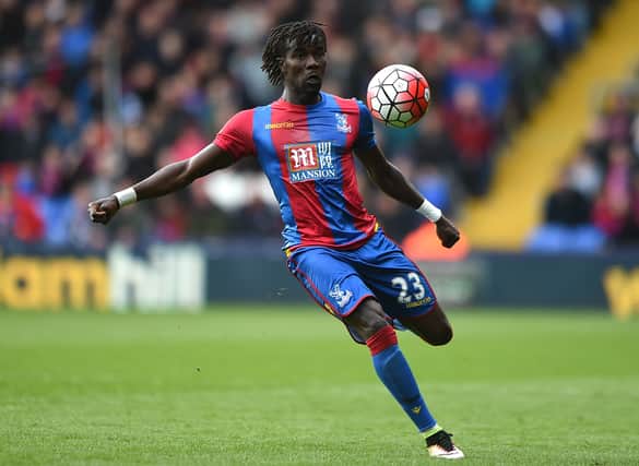Pape Souare of Crystal Palace in action during the Barclays Premier League match Photo by Tom Dulat/Getty Images).