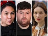 Some of the designers appearing at London Fashion Week, pictured from left to right,  Simone Rocha, Richard Quinn and Roksanda.