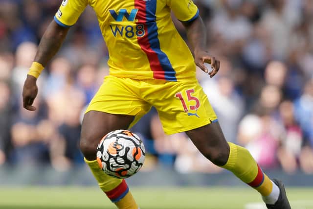 Jeffrey Schlupp of Crystal Palace in action during the Premier League  (Photo by Henry Browne/Getty Images)
