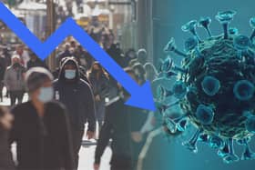 Overall coronavirus rates have fallen across England.