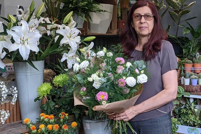 Florist Oya Adem is against the LTN. Credit: LDRS