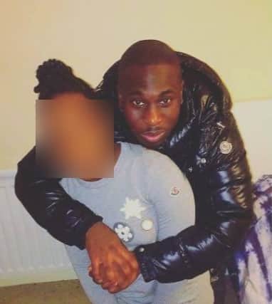 Jeffrey Wegbe with a relative. Credit: Met Police