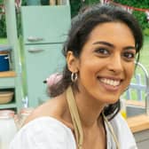 Crystelle is a singer from London in the Great British Bake Off. Credit: Channel 4