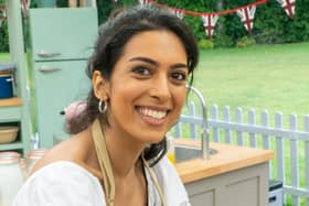 Crystelle is a singer from London in the Great British Bake Off. Credit: Channel 4