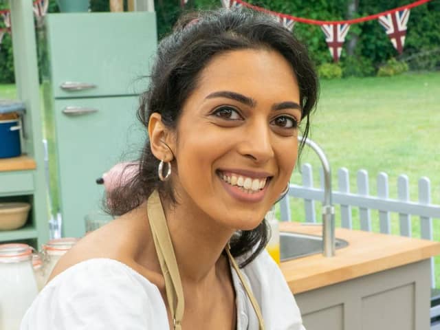 Crystelle is a singer from London in the Great British Bake Off. Credit: Channel 4