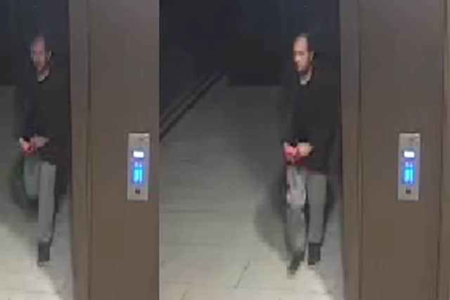 CCTV issued by the Metropolitan Police of a man detectives want to speak to in connection with the murder of Sabina Nessa