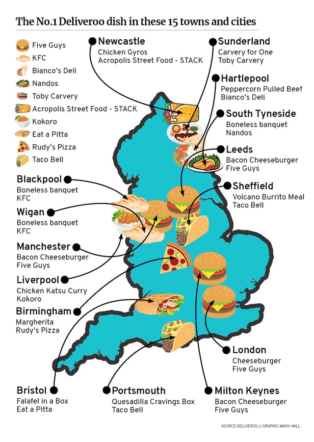 Five Guys came out on top with its cheeseburger - but how do tastes differ across the country?