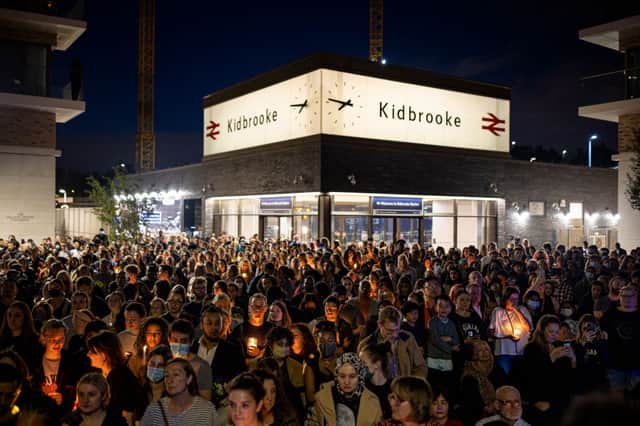 The vigil in Pegler Square (Photo: Getty)