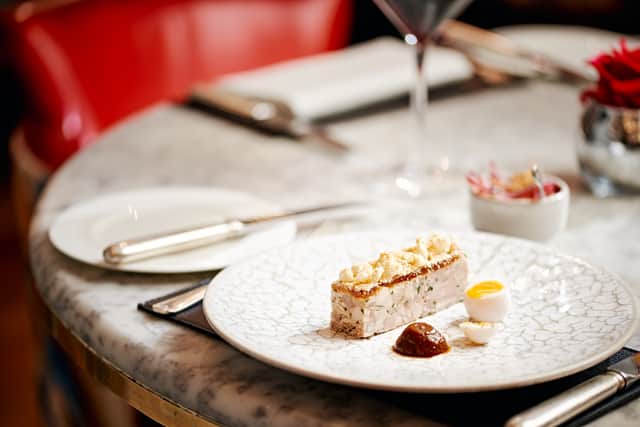 Lisa Goodwin-Allen’s game pie at the Game Bird. Credit: the Game Bird