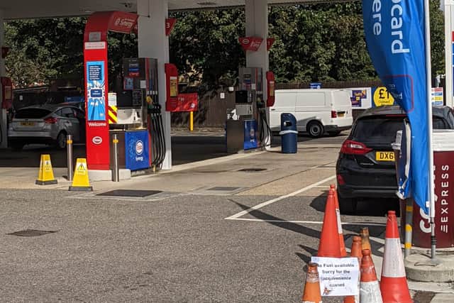 The Esso in Colliers Wood after it had run out of fuel. Credit: Lynn Rusk