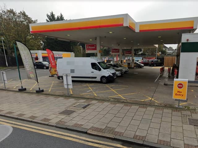 The filling station close to where the incident occurred.