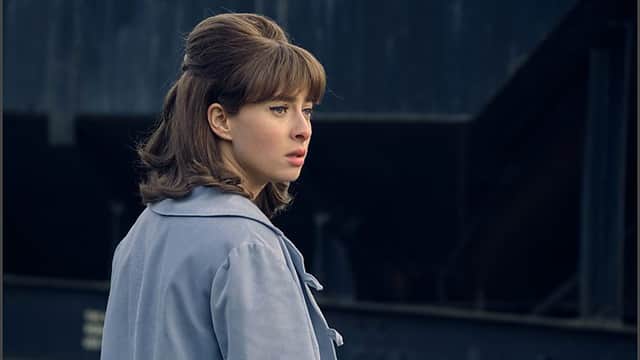 Agnes O’Casey makes her TV debut as Vivien Epstein (Picture: BBC)
