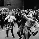 A riot breaks out between Group 62 and the extremist right-wing British union movement, during a march in July 29, 1962