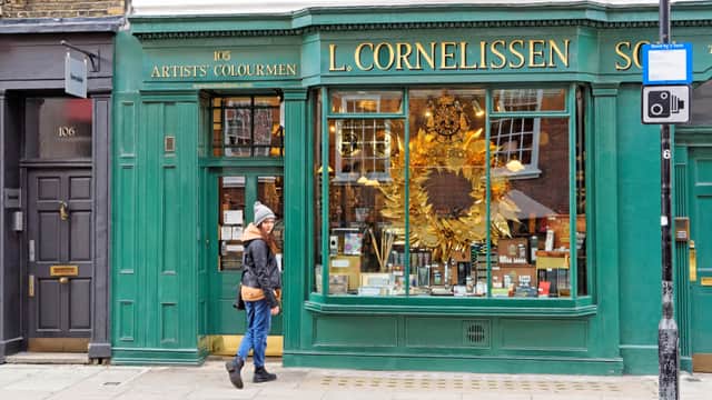 L.Cornelissen & Son, which has been selling supplies to Londoners since 1855. Credit: Shutterstock