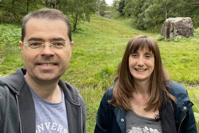 James Brokenshire with wife Cathy in August. Credit: Facebook