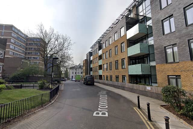 Broxwood Close, Primrose Hill, where Nicole Hurley was found by police with stab wounds. Credit: Google