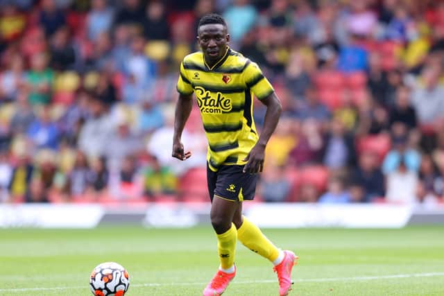 Peter Etebo of Watford during the Pre-Season (Photo by Catherine Ivill/Getty Images)